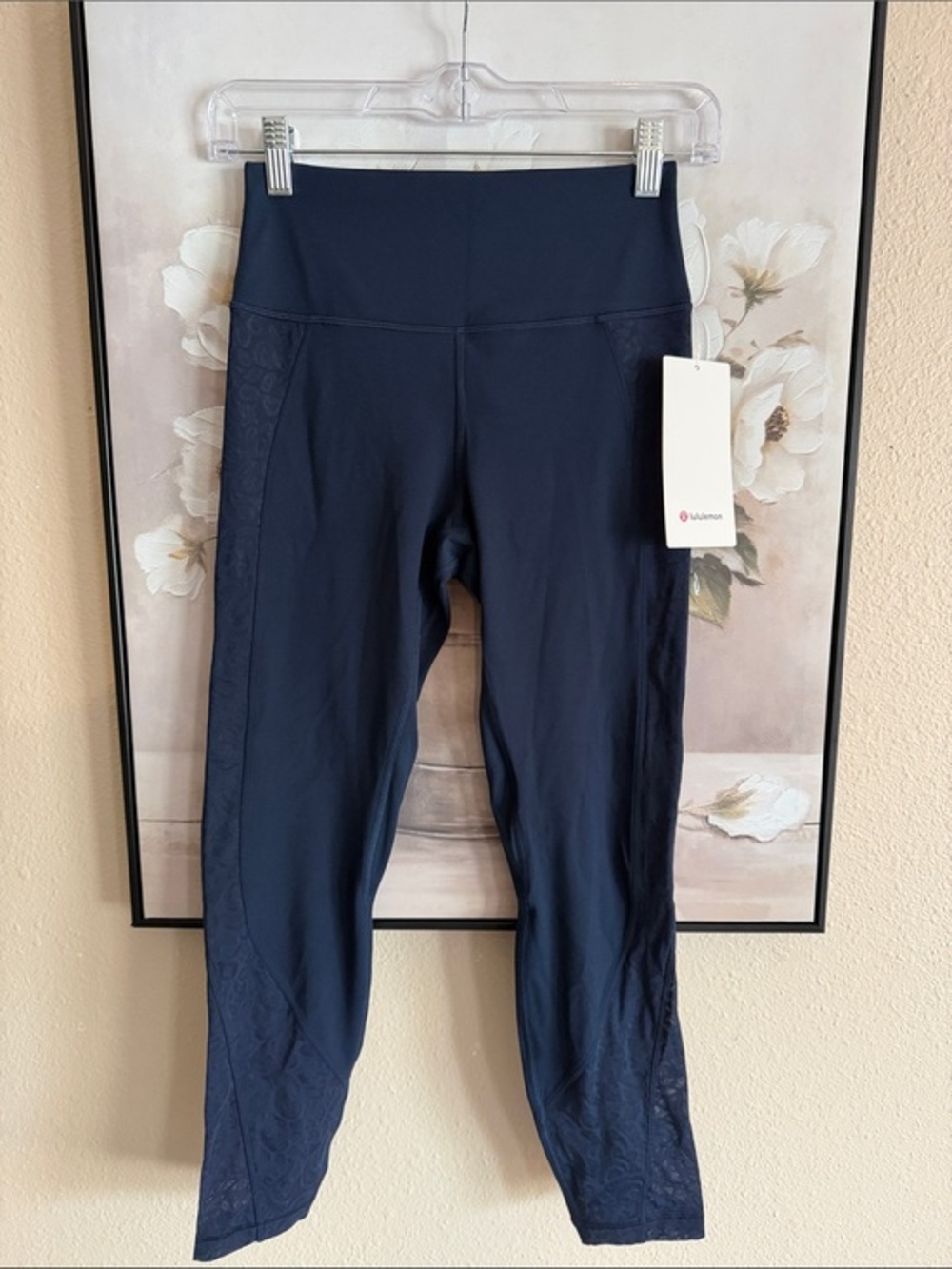 Lululemon paisley lace overlay legging 25”